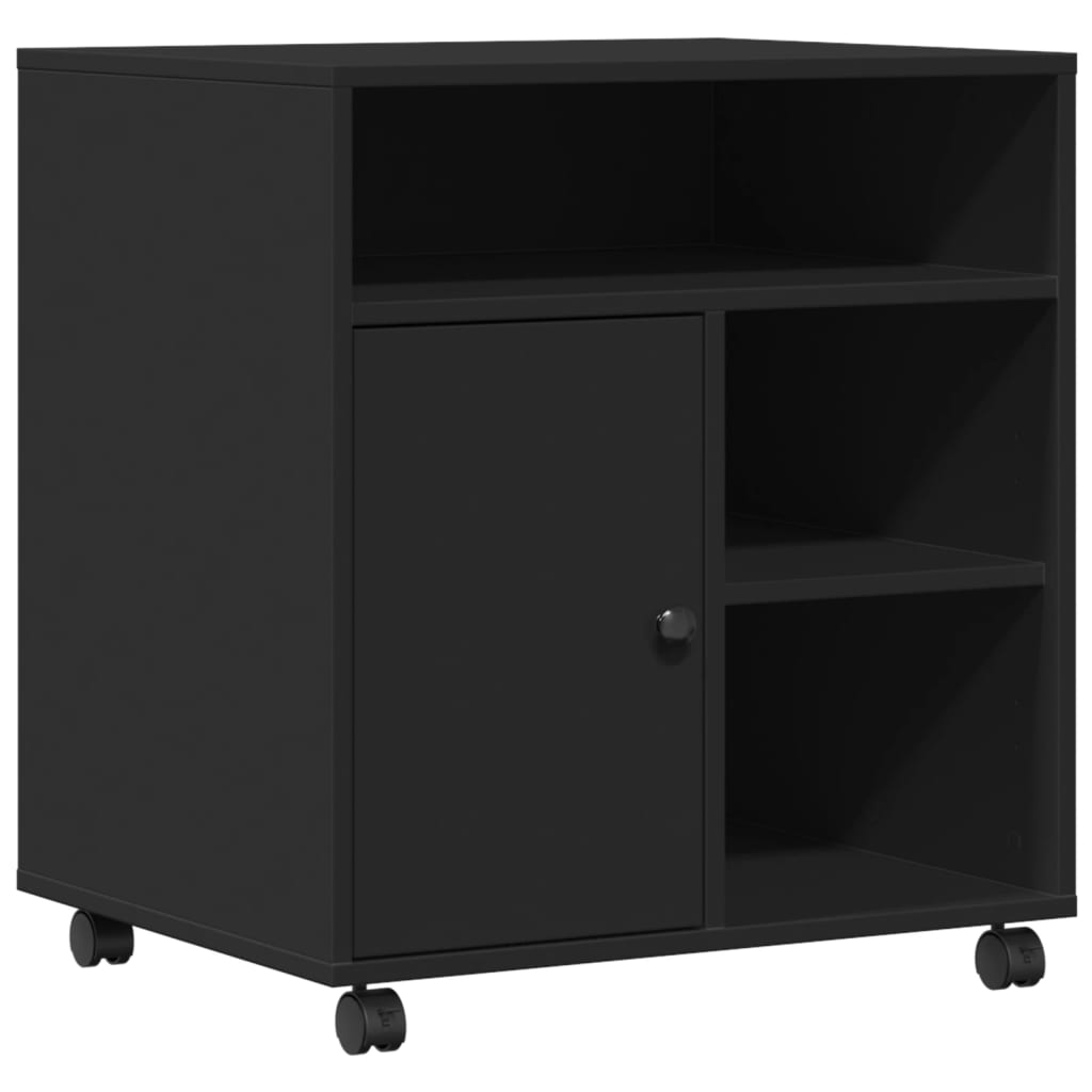 Βάση Εκτυπωτή με Ρόδες Μαύρο 60x50x67 εκ. - Pakobazaar