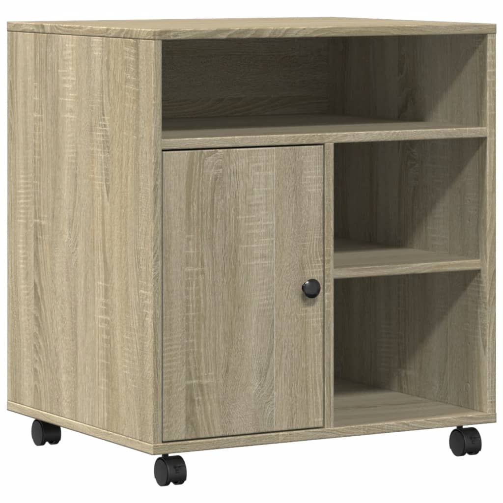 Βάση Εκτυπωτή με Ρόδες Sonoma Δρυς 60x50x67 εκ. - Pakobazaar