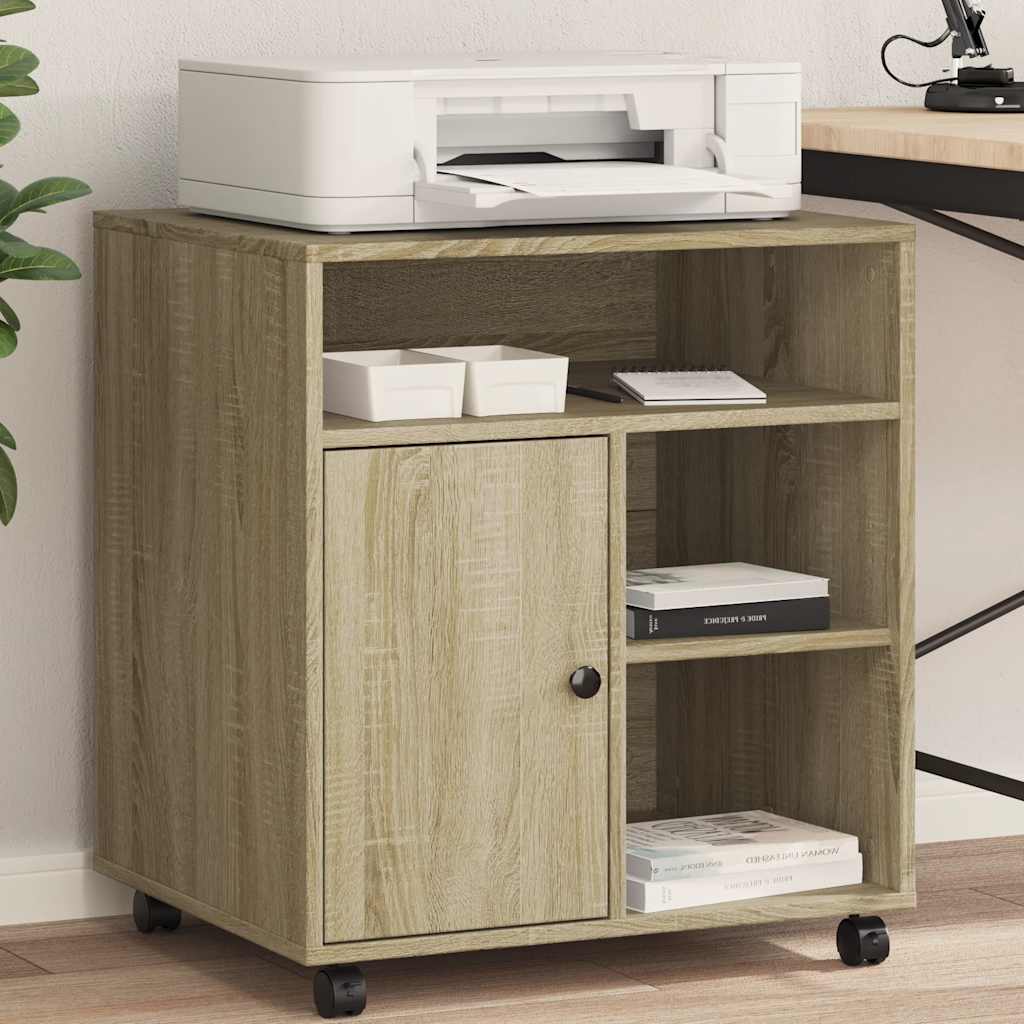 Βάση Εκτυπωτή με Ρόδες Sonoma Δρυς 60x50x67 εκ. - Pakobazaar