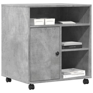 Βάση Εκτυπωτή με Ρόδες Γκρι Σκυρ. 60x50x67 εκ. - Pakobazaar