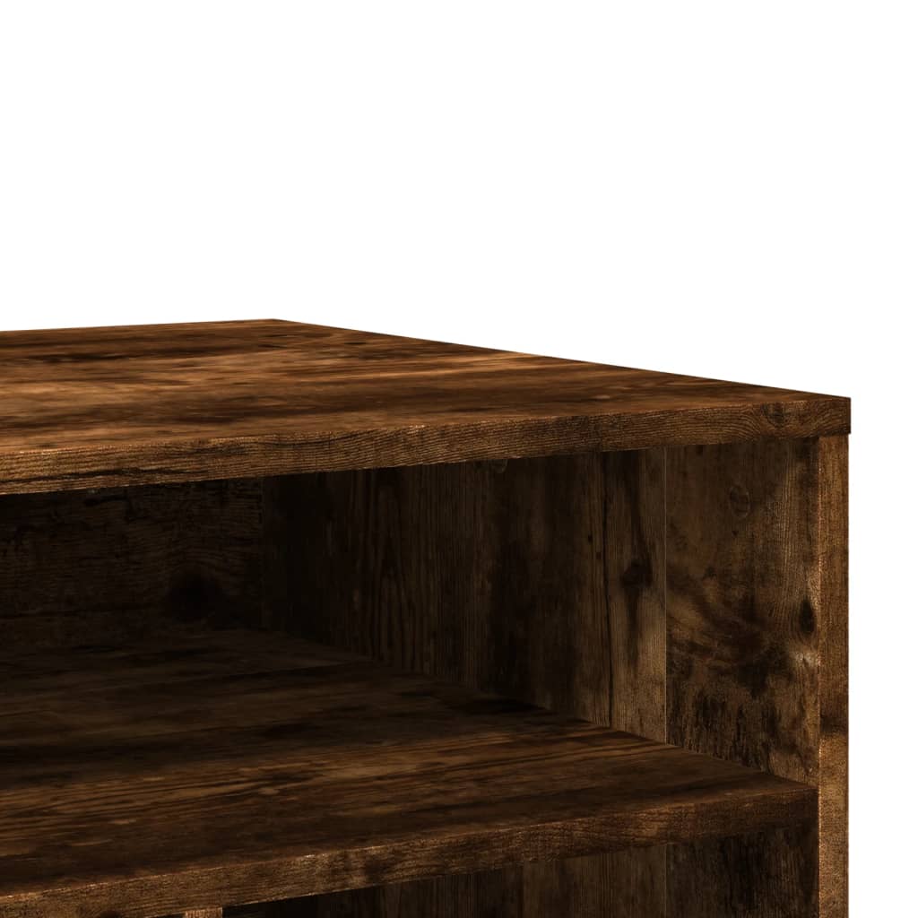 Βάση Εκτυπωτή με Ρόδες Καπνιστή Δρυς 60x50x67 εκ. - Pakobazaar