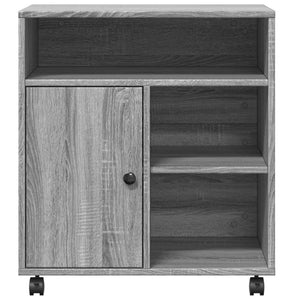 Βάση Εκτυπωτή με Ρόδες Γκρι Sonoma 60x50x67 εκ.