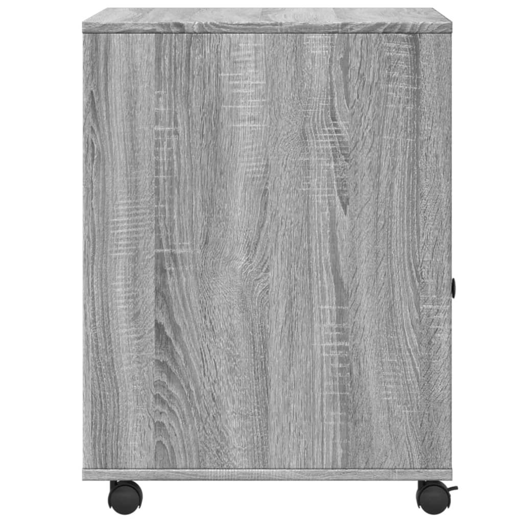 Βάση Εκτυπωτή με Ρόδες Γκρι Sonoma 60x50x67 εκ.