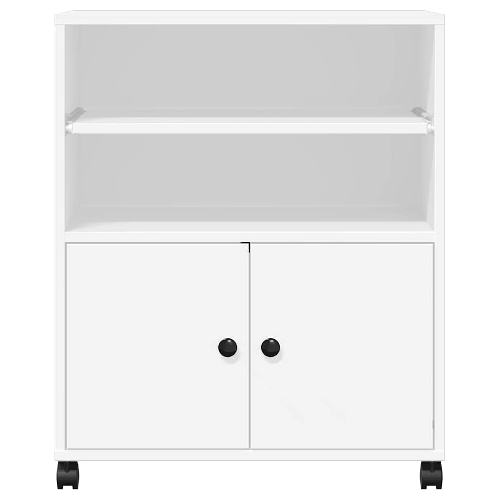 Βάση Εκτυπωτή με Ρόδες Λευκή 60 x 48 x 74 εκ. - Pakobazaar