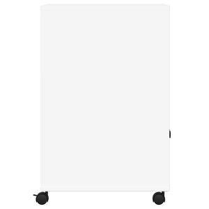 Βάση Εκτυπωτή με Ρόδες Λευκή 60 x 48 x 74 εκ. - Pakobazaar