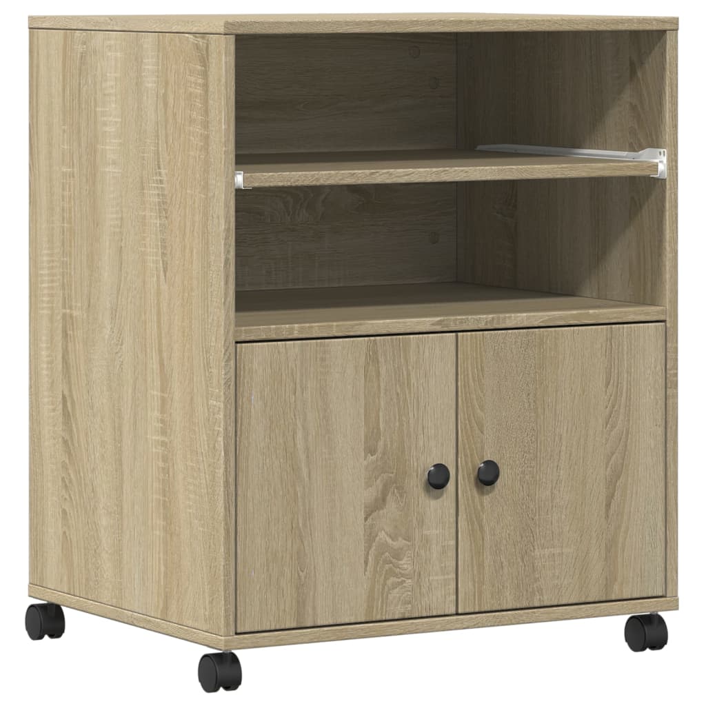 Βάση Εκτυπωτή με Ρόδες Sonoma Δρυς 60x48x74 εκ. - Pakobazaar