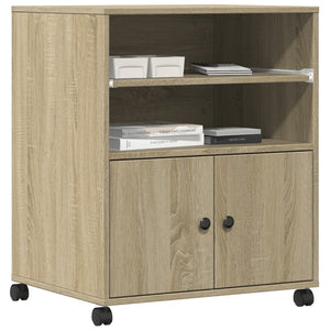 Βάση Εκτυπωτή με Ρόδες Sonoma Δρυς 60x48x74 εκ. - Pakobazaar