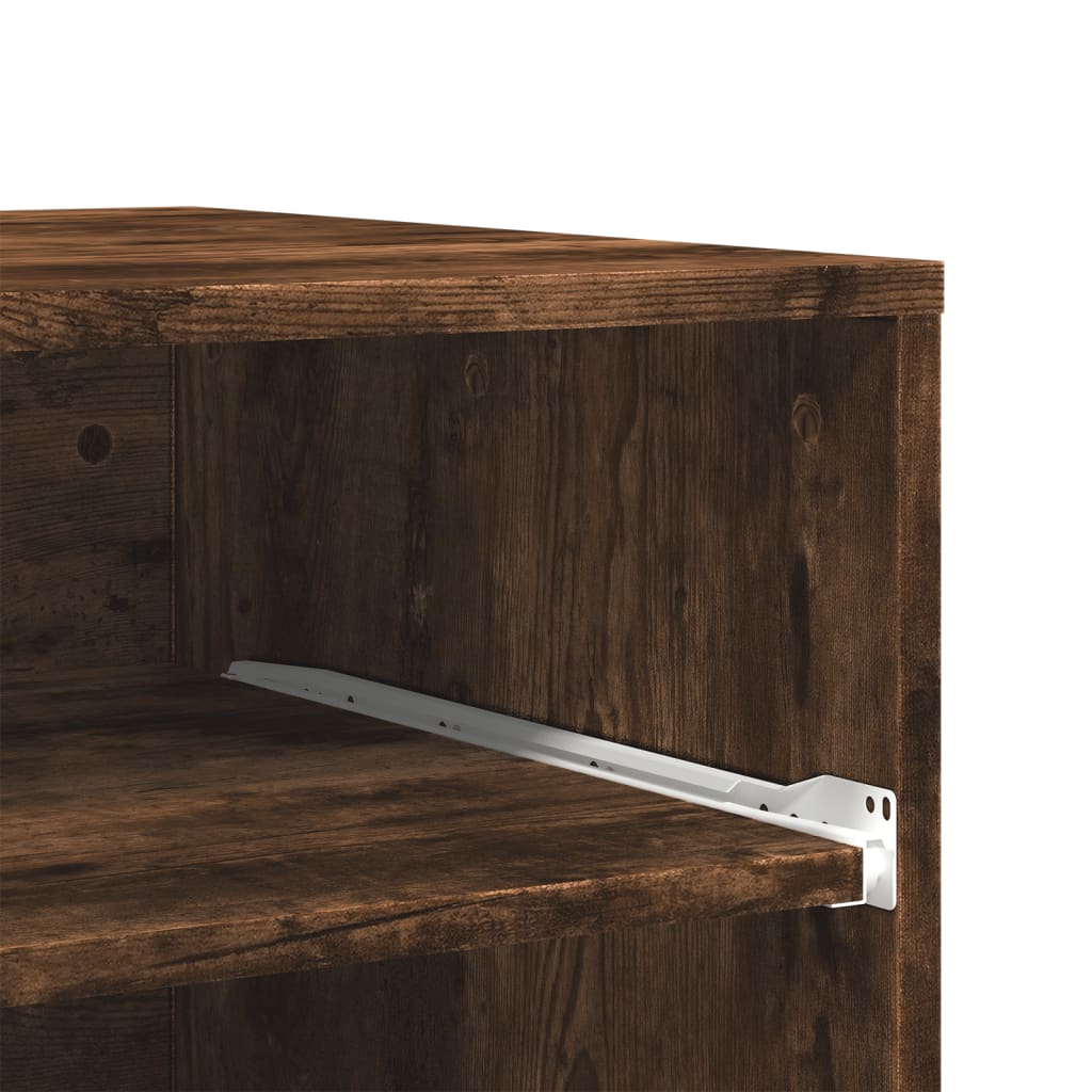 Βάση Εκτυπωτή με Ρόδες Καπνιστή Δρυς 60 x 48 x 74 εκ. - Pakobazaar