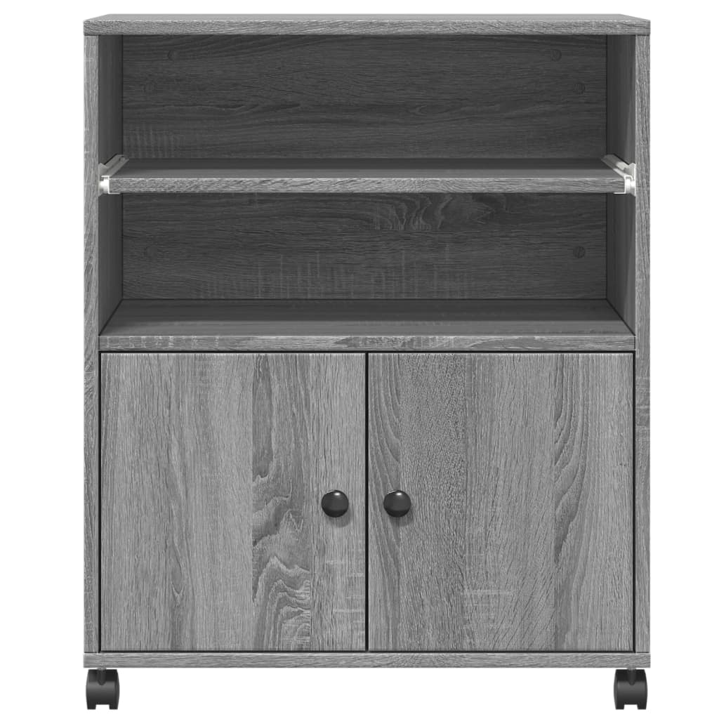 Βάση Εκτυπωτή με Ρόδες Γκρι Sonoma 60 x 48 x 74 εκ.