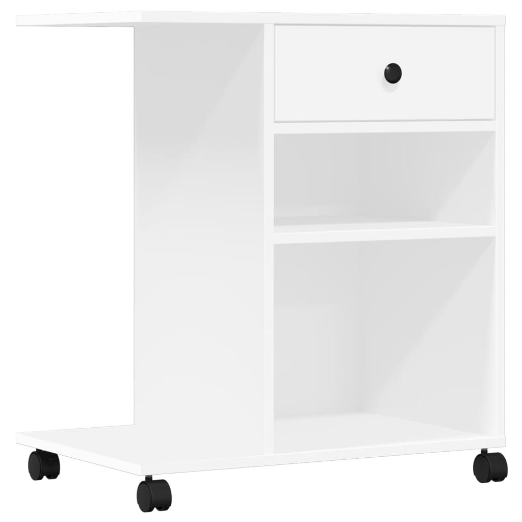 Βάση Εκτυπωτή με Ρόδες Λευκή 60x40x68,5 εκ. - Pakobazaar