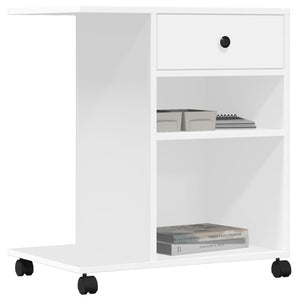Βάση Εκτυπωτή με Ρόδες Λευκή 60x40x68,5 εκ. - Pakobazaar