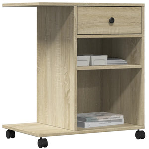 Βάση Εκτυπωτή με Ρόδες Sonoma Δρυς 60x40x68,5 εκ. - Pakobazaar