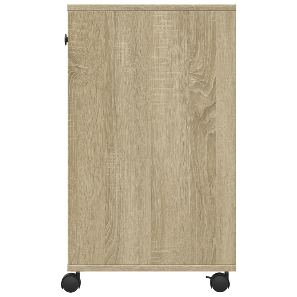 Βάση Εκτυπωτή με Ρόδες Sonoma Δρυς 60x40x68,5 εκ. - Pakobazaar