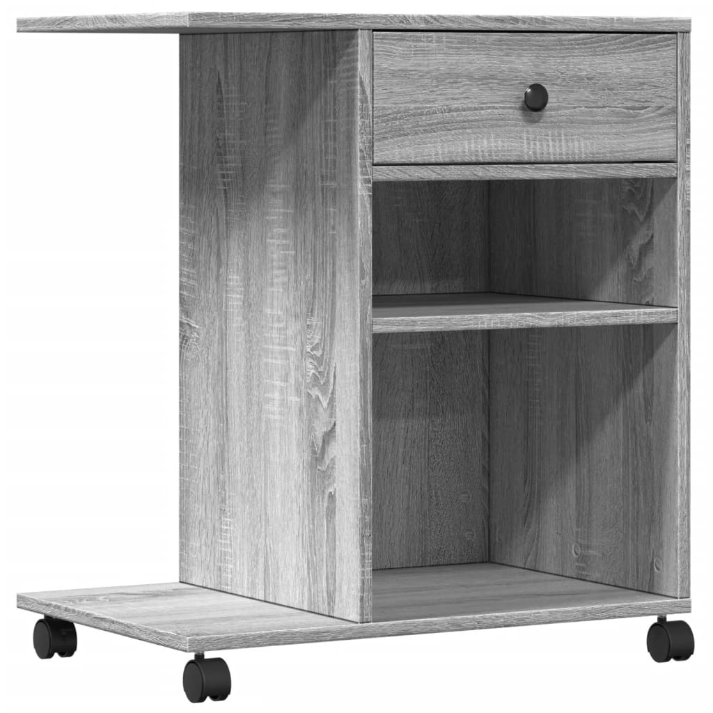 Βάση Εκτυπωτή με Ρόδες Γκρι Sonoma 60x40x68,5 εκ.