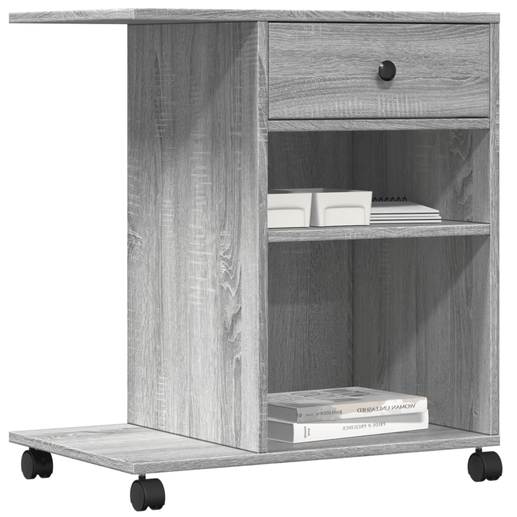 Βάση Εκτυπωτή με Ρόδες Γκρι Sonoma 60x40x68,5 εκ.