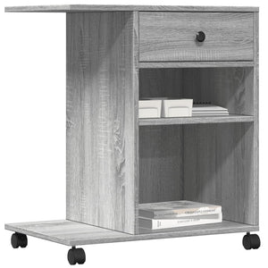 Βάση Εκτυπωτή με Ρόδες Γκρι Sonoma 60x40x68,5 εκ.