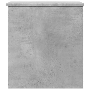 Κουτί Αποθήκευσης Γκρι Σκυροδέματος 40x42x46 εκ. Επεξεργ. Ξύλο