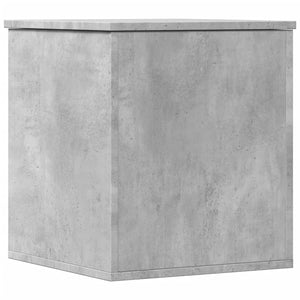 Κουτί Αποθήκευσης Γκρι Σκυροδέματος 40x42x46 εκ. Επεξεργ. Ξύλο