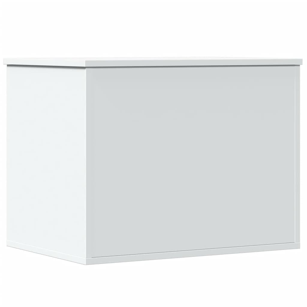 Κουτί Αποθήκευσης Λευκό 60x42x46 εκ. Επεξεργασμένο Ξύλο - Pakobazaar