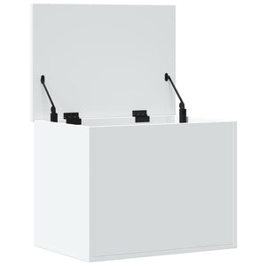 Κουτί Αποθήκευσης Λευκό 60x42x46 εκ. Επεξεργασμένο Ξύλο - Pakobazaar