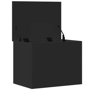 Κουτί Αποθήκευσης Μαύρο 60x42x46 εκ. Επεξεργασμένο Ξύλο