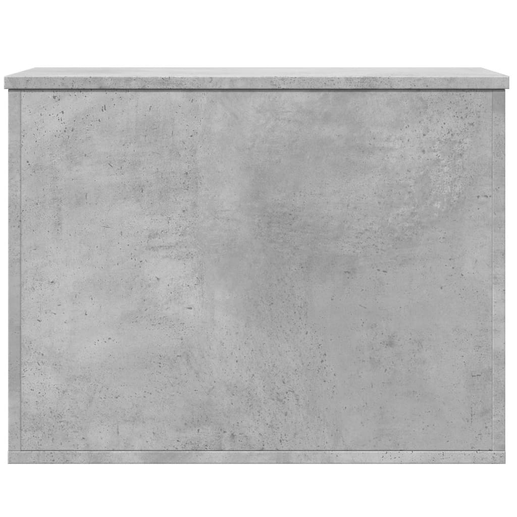 Κουτί Αποθήκευσης Γκρι Σκυροδέματος 60x42x46 εκ. Επεξεργ. Ξύλο