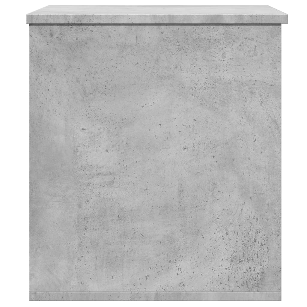 Κουτί Αποθήκευσης Γκρι Σκυροδέματος 60x42x46 εκ. Επεξεργ. Ξύλο