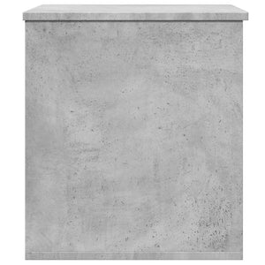Κουτί Αποθήκευσης Γκρι Σκυροδέματος 60x42x46 εκ. Επεξεργ. Ξύλο
