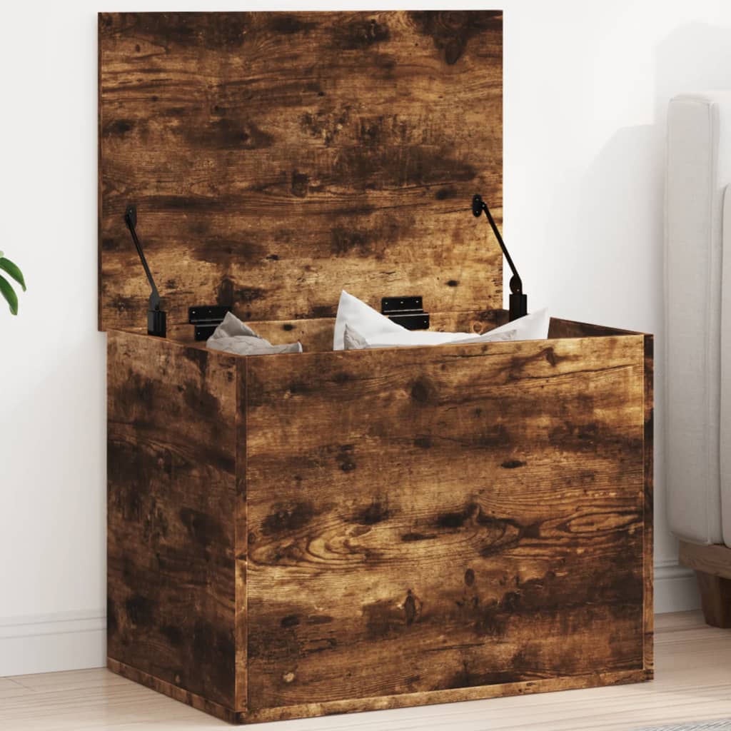 Κουτί Αποθήκευσης Καπνιστή Δρυς 60x42x46 εκ. Επεξεργασμένο Ξύλο - Pakobazaar