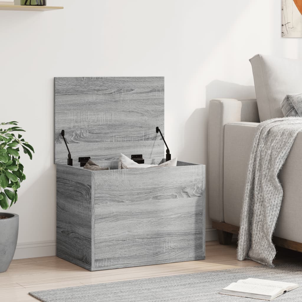 Κουτί Αποθήκευσης Γκρι sonoma 60x42x46 εκ. Επεξεργασμένο Ξύλο