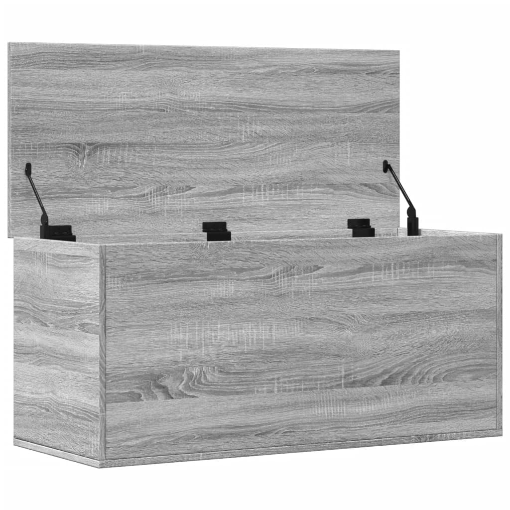 Κουτί Αποθήκευσης Γκρι sonoma 100x42x46 εκ. Επεξεργασμένο Ξύλο - Pakobazaar
