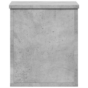 Κουτί Αποθήκευσης Γκρι Σκυροδέματος 30x35x35 εκ. Επεξεργ. Ξύλο