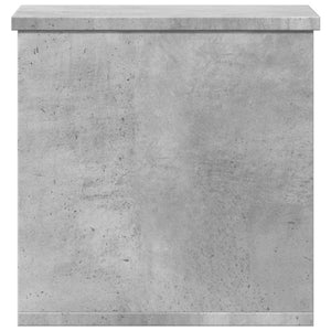 Κουτί Αποθήκευσης Γκρι Σκυροδέματος 30x35x35 εκ. Επεξεργ. Ξύλο