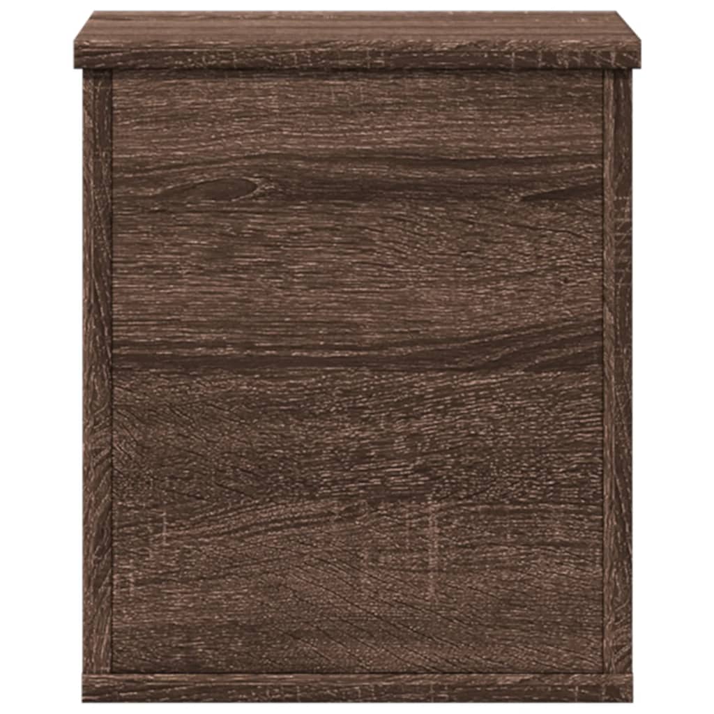 Κουτί Αποθήκευσης Καφέ δρυς 30x35x35 εκ. Επεξεργασμένο Ξύλο