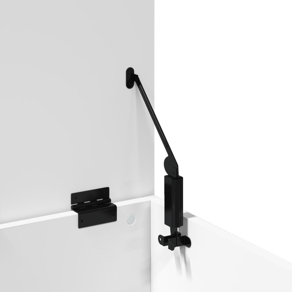 Κουτί Αποθήκευσης Λευκό 60x35x35 εκ. από Επεξεργασμένο Ξύλο