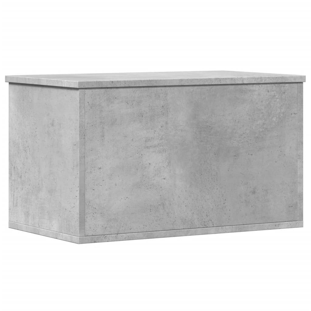Κουτί Αποθήκευσης Γκρι Σκυροδέματος 60x35x35 εκ. Επεξεργ. Ξύλο