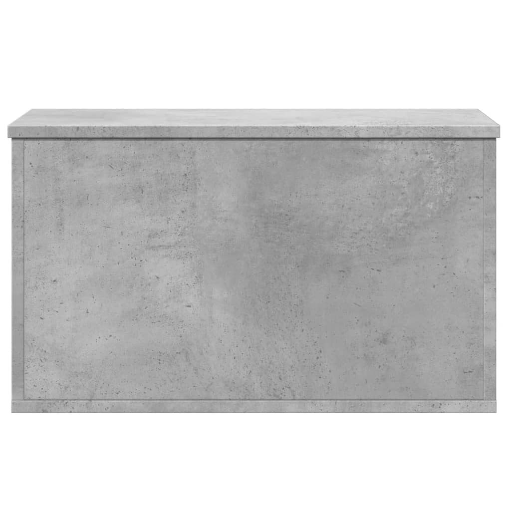 Κουτί Αποθήκευσης Γκρι Σκυροδέματος 60x35x35 εκ. Επεξεργ. Ξύλο