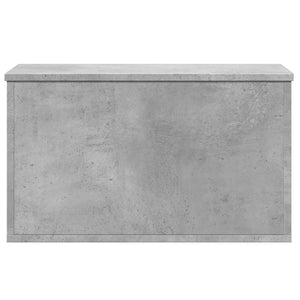 Κουτί Αποθήκευσης Γκρι Σκυροδέματος 60x35x35 εκ. Επεξεργ. Ξύλο