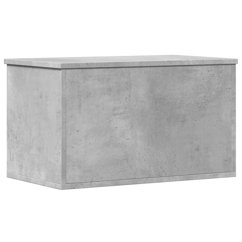 Κουτί Αποθήκευσης Γκρι Σκυροδέματος 60x35x35 εκ. Επεξεργ. Ξύλο