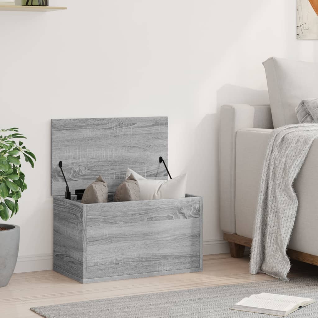 Κουτί Αποθήκευσης Γκρι sonoma 60x35x35 εκ. Επεξεργασμένο Ξύλο