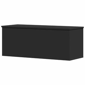 Κουτί Αποθήκευσης Μαύρο 90x35x35 εκ. Επεξεργασμένο Ξύλο