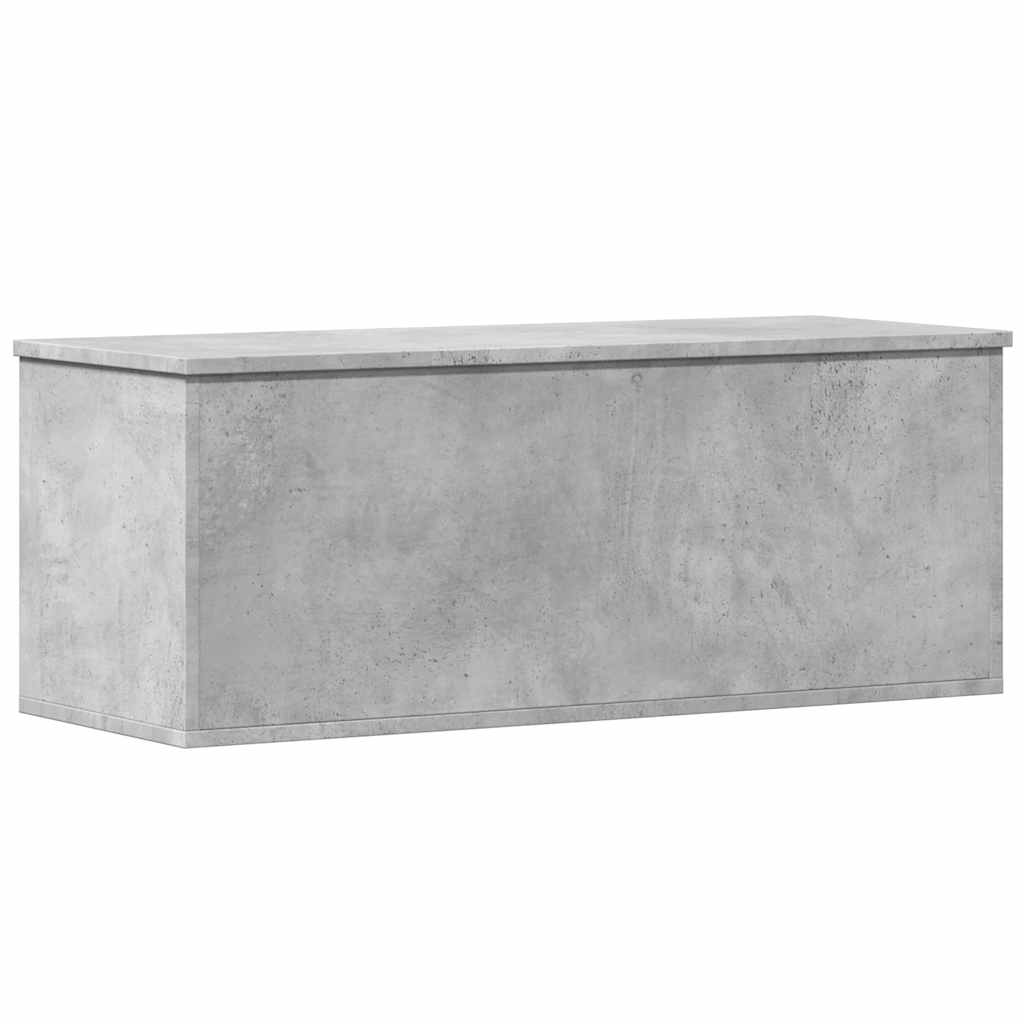 Κουτί Αποθήκευσης Γκρι Σκυροδέματος 90x35x35 εκ. Επεξεργ. Ξύλο - Pakobazaar