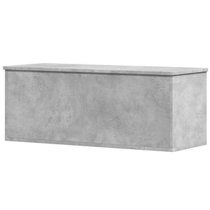 Κουτί Αποθήκευσης Γκρι Σκυροδέματος 90x35x35 εκ. Επεξεργ. Ξύλο - Pakobazaar