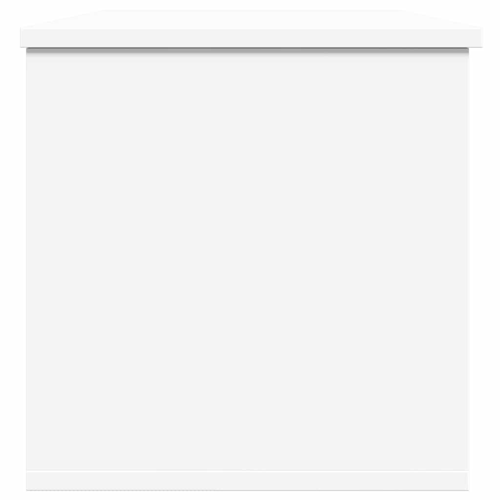 Κουτί Αποθήκευσης Λευκό 102x35x35 εκ. από Επεξεργασμένο Ξύλο - Pakobazaar