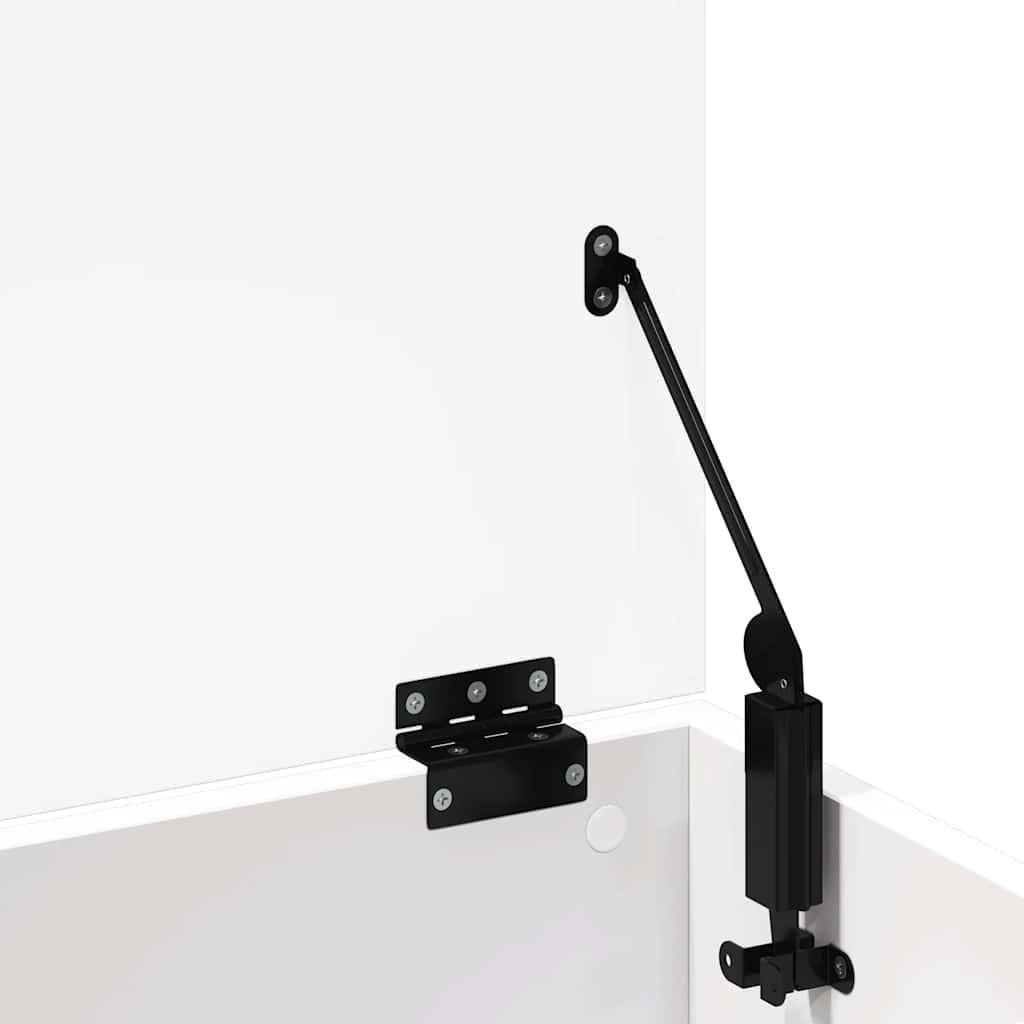 Κουτί Αποθήκευσης Λευκό 102x35x35 εκ. από Επεξεργασμένο Ξύλο - Pakobazaar