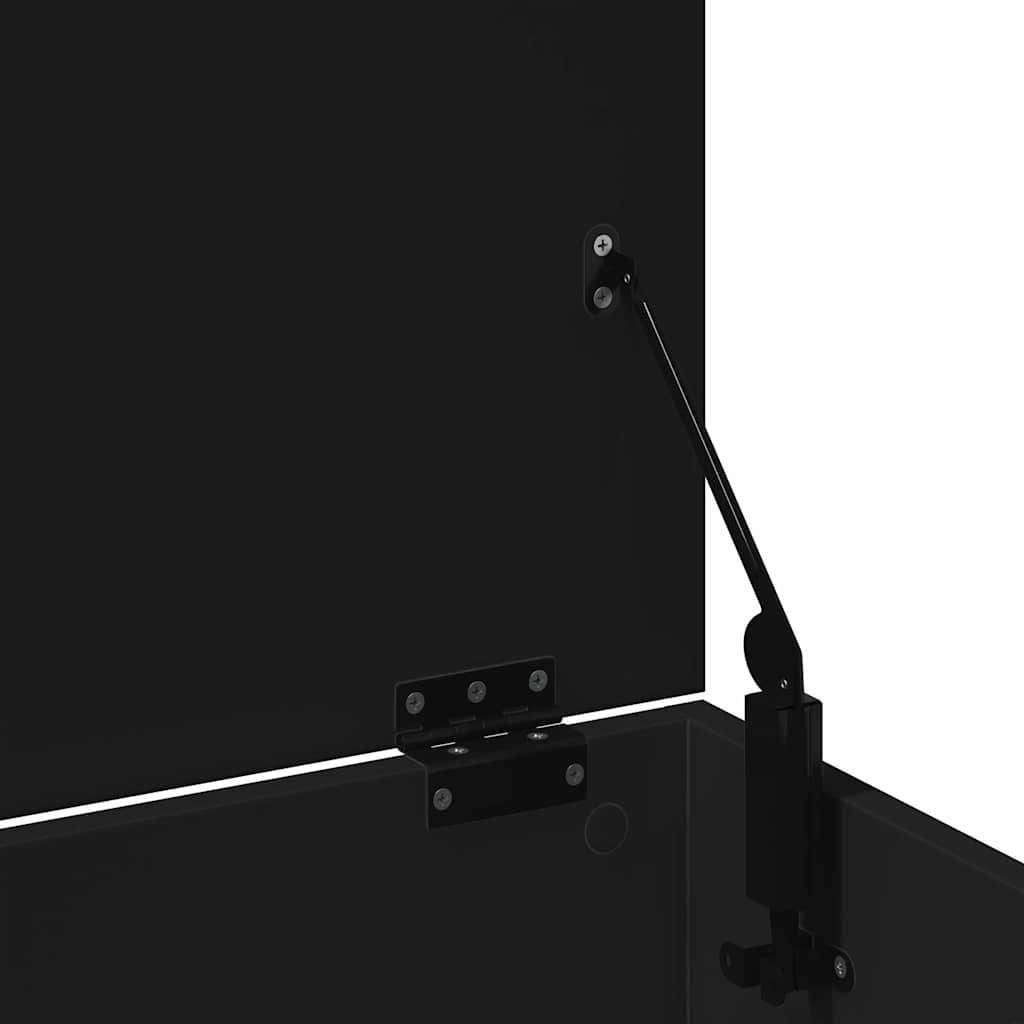 Κουτί Αποθήκευσης Μαύρο 102x35x35 εκ. Επεξεργασμένο Ξύλο