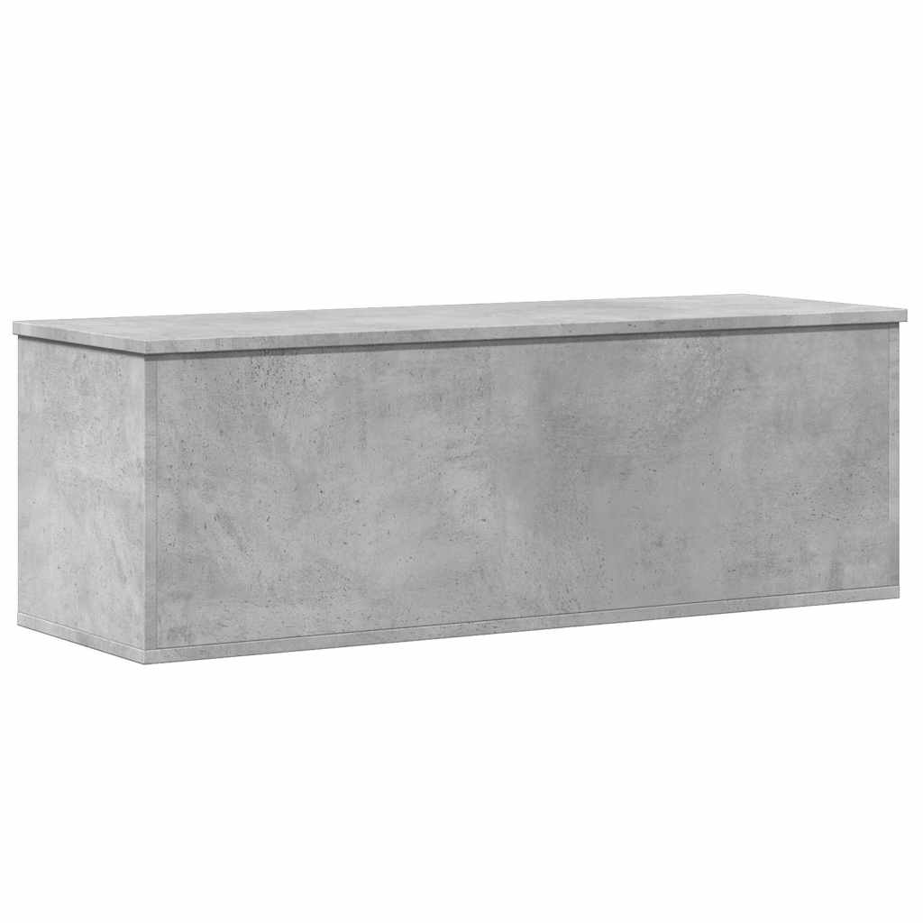 Κουτί Αποθήκευσης Γκρι Σκυροδέματος 102x35x35 εκ. Επεξεργ. Ξύλο - Pakobazaar