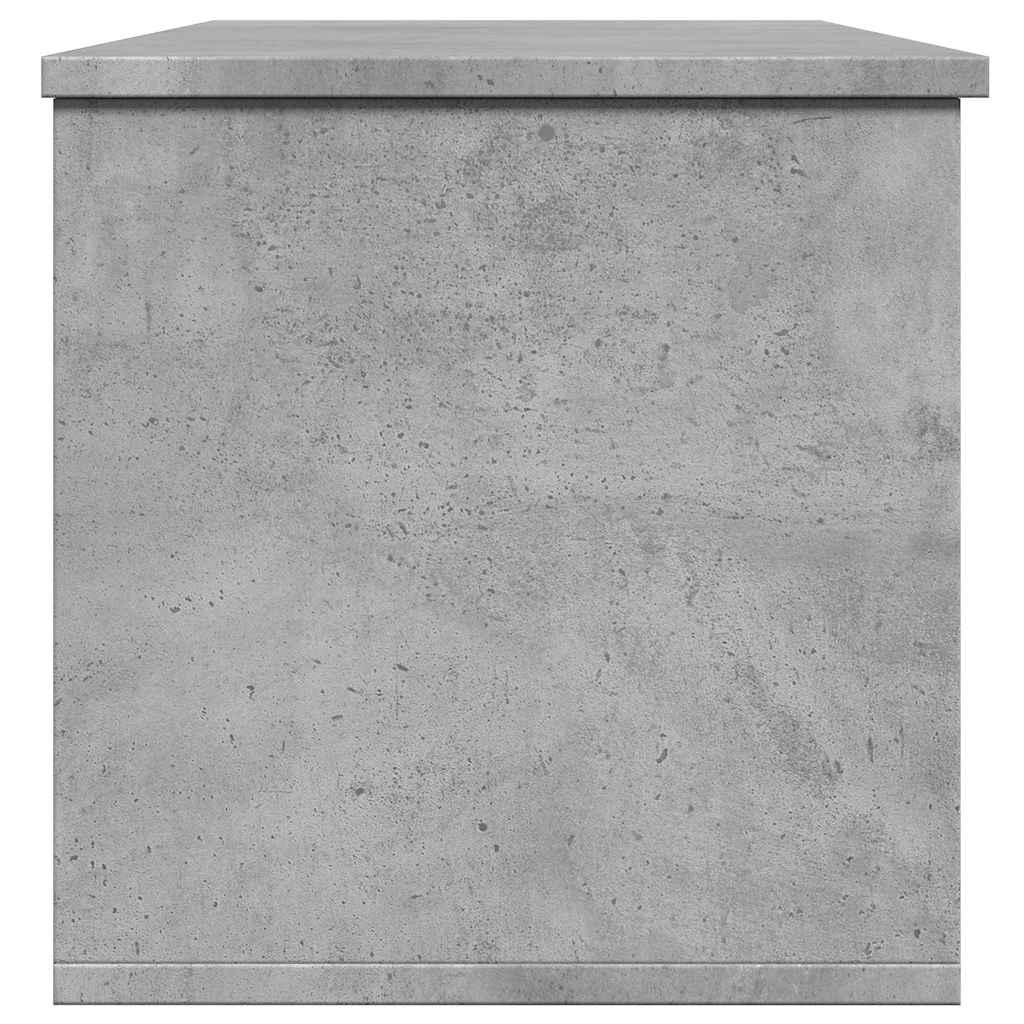Κουτί Αποθήκευσης Γκρι Σκυροδέματος 102x35x35 εκ. Επεξεργ. Ξύλο - Pakobazaar