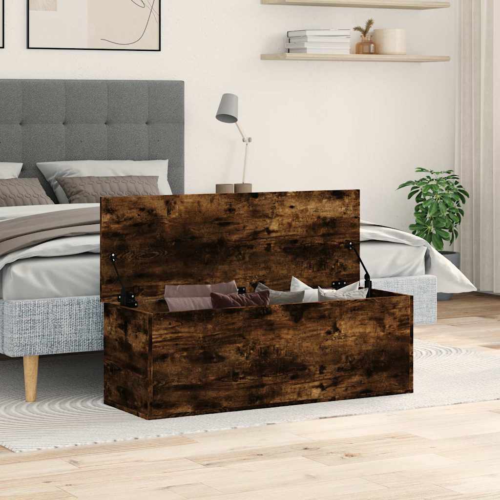 Κουτί Αποθήκευσης Καπνιστή Δρυς 102x35x35εκ. Επεξεργασμένο Ξύλο