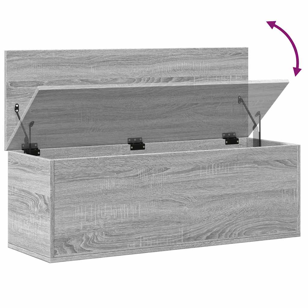 Κουτί Αποθήκευσης Γκρι sonoma 102x35x35 εκ. Επεξεργασμένο Ξύλο